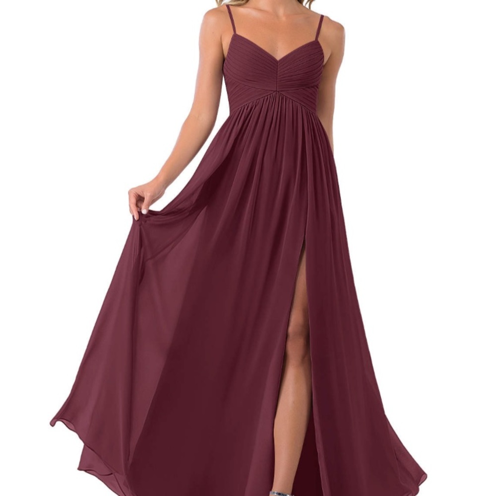 Azazie Alia Dress In Cabernet Size 4